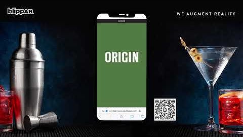 Augmented Reality Blippar with Origin Cocktail