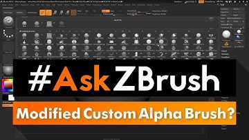 #AskZBrush: “How do I change a default alpha for a brush and save a new custom brush?”