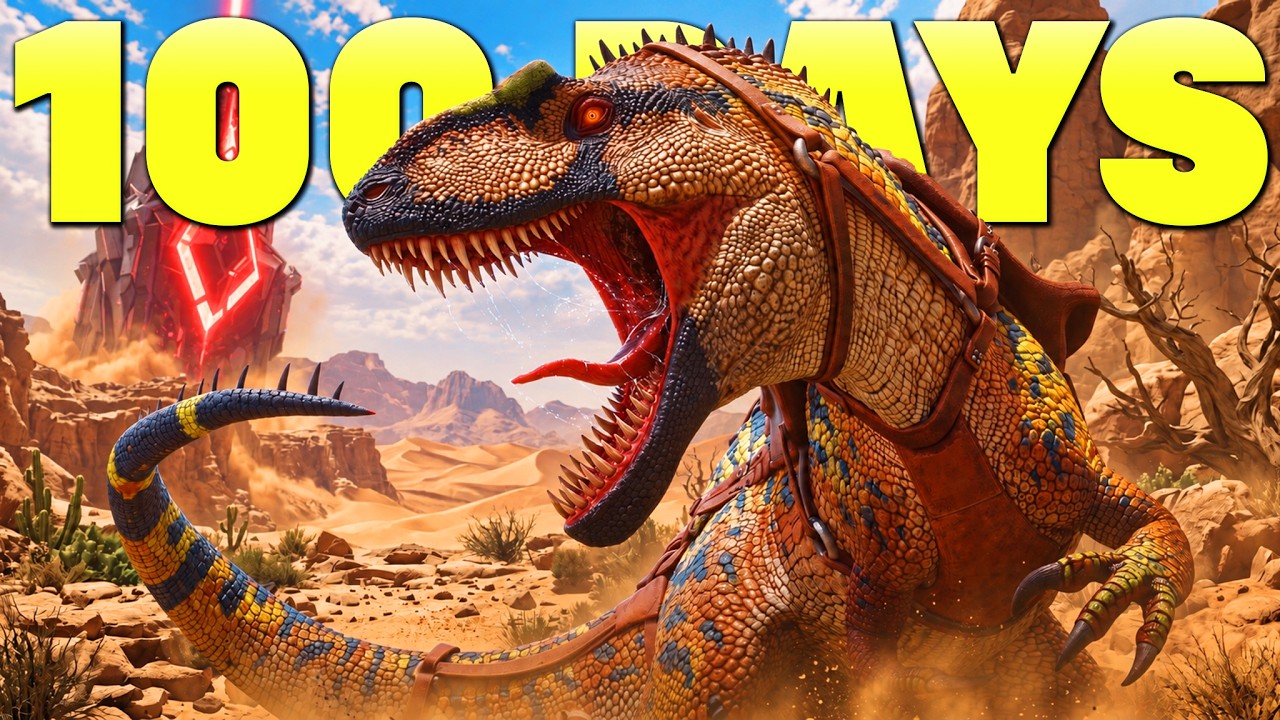 I Spent 100 Days In Ark Scorched Earth.. Here's What Happened!