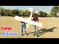 DIY| 8 Feet Cargo RC Airplane from styrofoam | How To Make