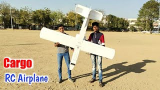 DIY| 8 Feet Cargo RC Airplane from styrofoam | How To Make