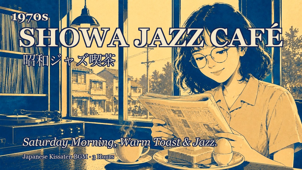Showa Jazz Café ☕ Saturday Morning, Warm Toast & Jazz｜1970s