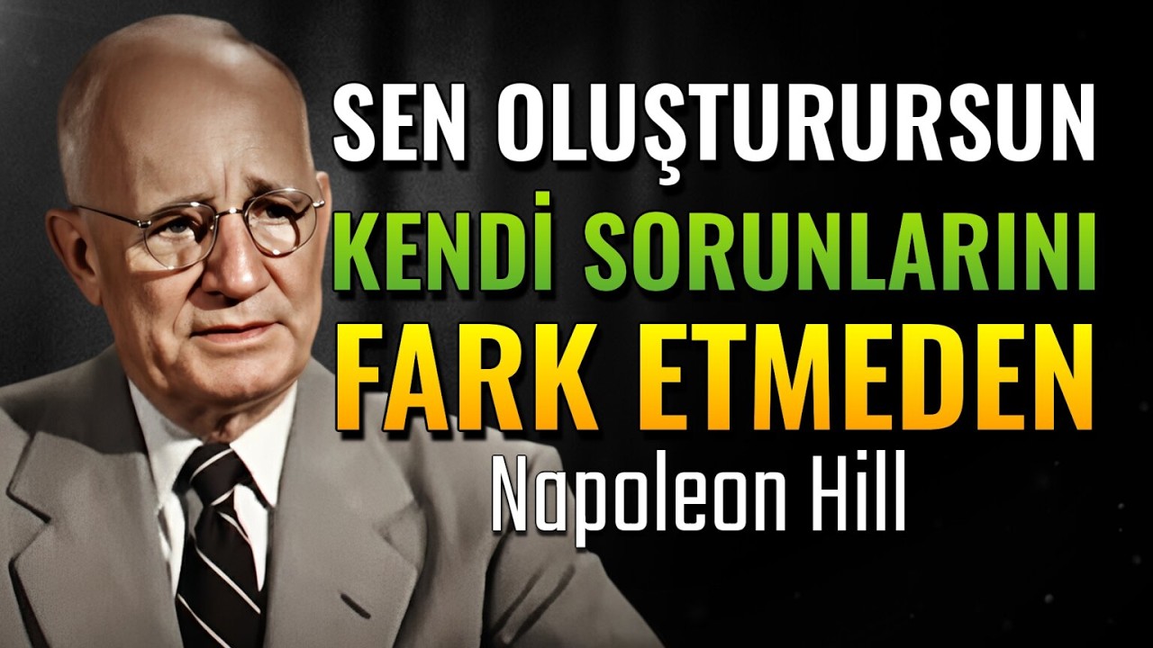 Bu, neden her zaman aynı sorunları çektiğini açıklar. (Napoleon Hill)