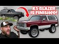 K5 BLAZER IS FINISHED! FULL PAINT AND ALL NEW PARTS IN 2 WEEKS! LS SWAPPED 4X4 CHEVY SQUAREBODY!