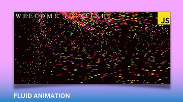 Create Particles Fluid animation in HTML Canvas | JavaScript