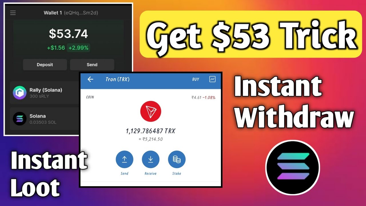Get $53 Instant withdraw 🚀🚀 Crypto Loot 2022
