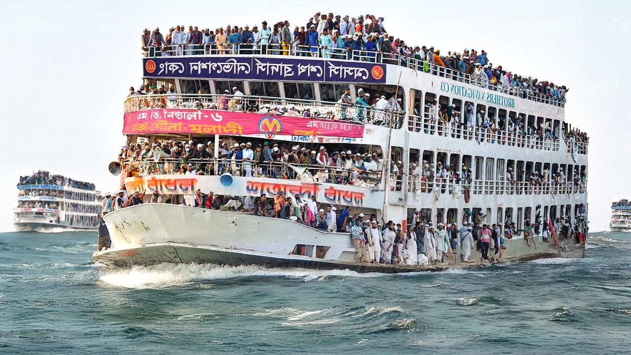 A Day in Life of Captain Piloting Gigantic Overcrowded Ferry Boat
