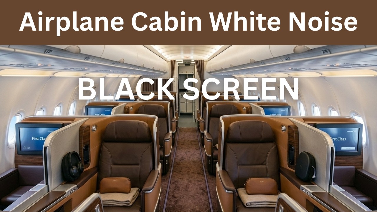 The BEST Study Sound EVER - Airplane Cabin Hum for FOCUS