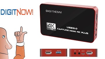 DIGITNOW! 4K HD USB 3.0 Video Capture Card with HDMI Loop-Out, 4k 60Hz