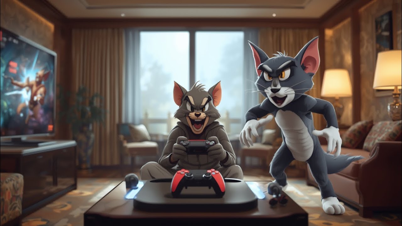 Tom and Jerry Funny Gaming Poem 🎮🐱🐭 | Kids Comedy Rhymes in English