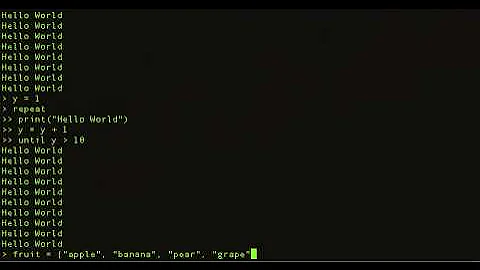 Learning Lua - Loops (Part 1 of 2)