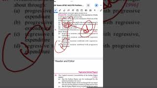 progressive taxation and regressive expenditure pyq upsc