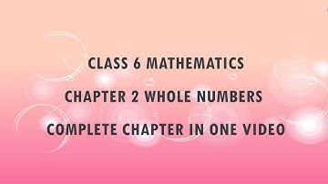 CLASS 6 MATHS | Chapter 2 | Whole Numbers | Exercise 2.1 |Exercise 2.2 |Exercise 2.3 |