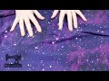 Rubyjam Fabric - Purple Galaxy Star