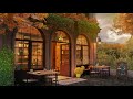 Relaxing Autumn Outdoor Cafe | Soft Instrumental Jazz Music for Studying, Work, Relax and Meditation