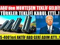 ABD'den TÜRKİYE'ye MUHTEŞEM TEKLİF..! TÜRKİYE KABUL ETTİ S-400'ler AKTİF! ABD GERİ VİTES ATTI!