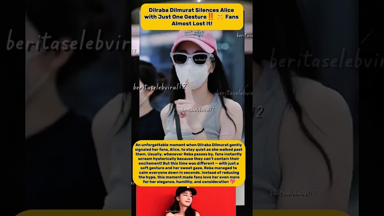 Dilraba Dilmurat Silences Alice with Just One Gesture‼️ 🤫 Fans Almost Lost It!