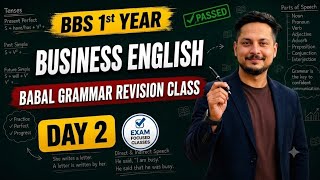 BBS first year business english grammar part series Day- 2 ( Exam question solution series)