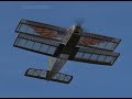 GIANT ZAUNKÖNIG Biplane 4S power scratch build by Captain Kristjan Maiden flight