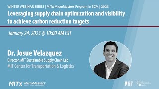 Leveraging supply chain optimization and visibility to achieve carbon reduction targets