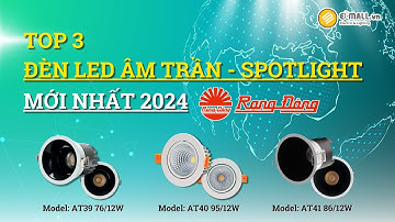 TOP 3 Đèn LED Âm Trần Spotlight Rạng Đông Mới Nhất 2024 | AT39 & AT40 & AT41 | ELMALL