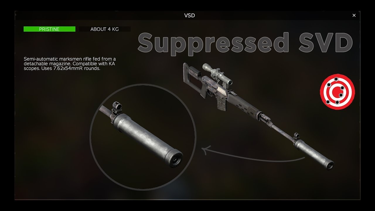 DayZ 1.05 SVD suppressor YouTube