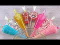 【音フェチ】 スクイーズバッグでスライムをスライムにする方法, 緑のスライム, 花、くま、豚 【ASMR】 #AsmrSlime