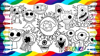 INCREDIBOX SPRUNKI 6 New Coloring Pages How to Color ALL Mod Phase 6