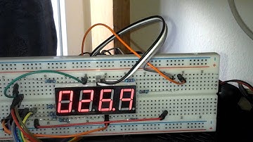 Simple  led clock thermometer using arduino uno