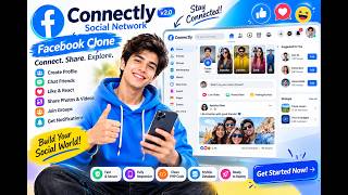 Facebook Clone | Social Media Platform Using PHP, CSS & JavaScript | Coding Book 3 – Task #12 🚀