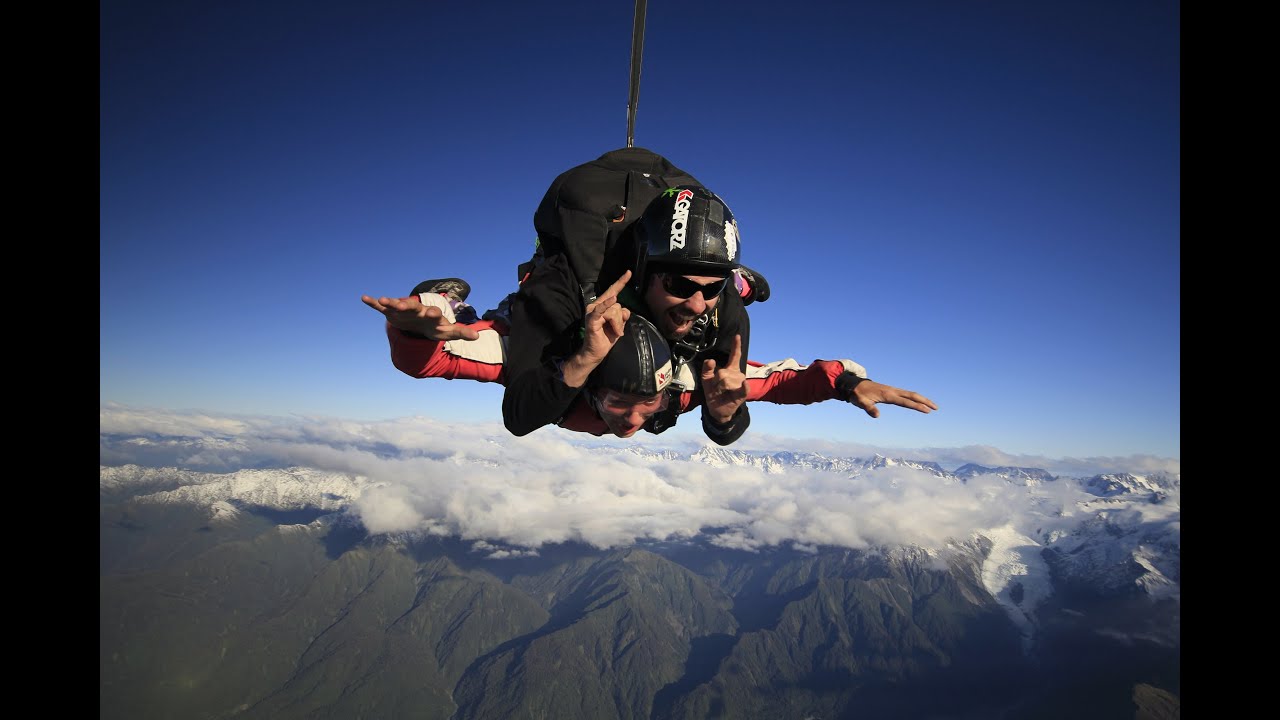 Skydive Franz-Josef-Glacier, New Zealand, 13000ft