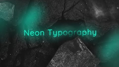 Neon Typography After Effects Templates