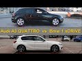 Audi A3 Quattro vs Bmw 1 xDrive - 4x4 test on rollers