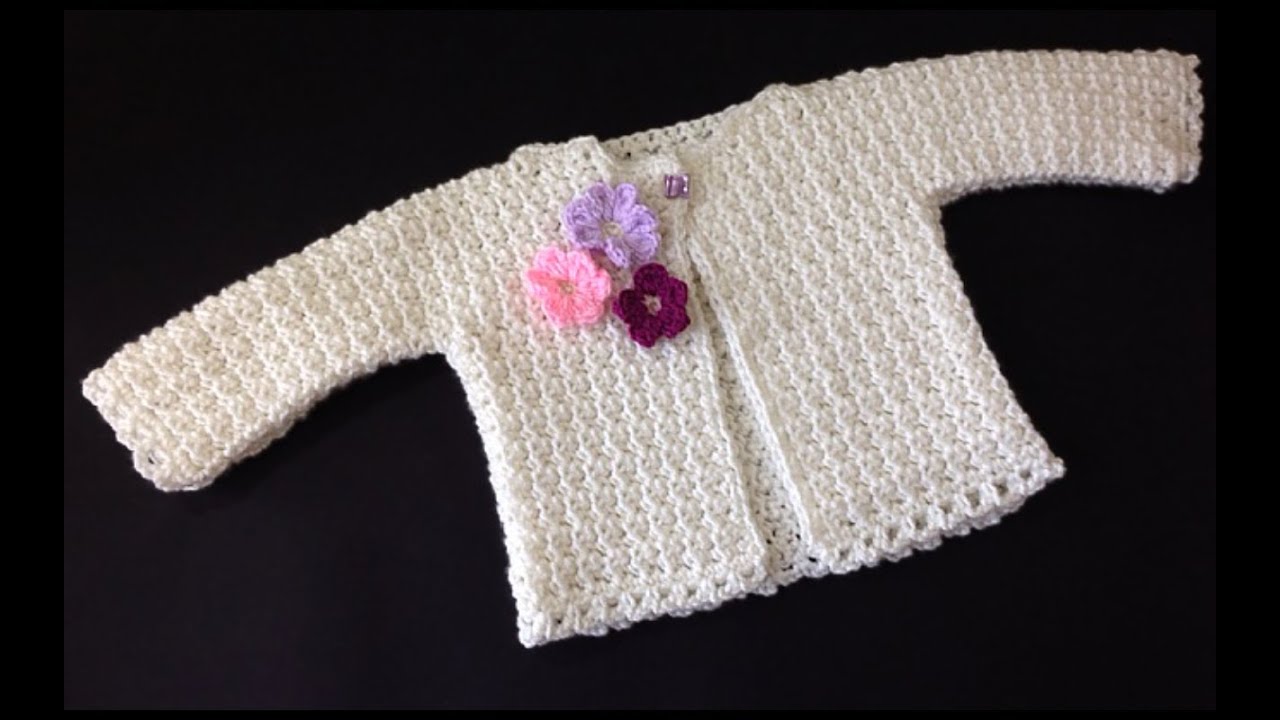 crochet sweater how Ø¨ÙØ¨Ù  Cardigan  Crochet Ø¬Ø§ÙÙØª YouTube  ÙØ±ÙØ´ÙÙ  Baby