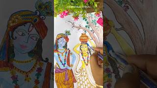 Radha Krishna Drawing #shorts