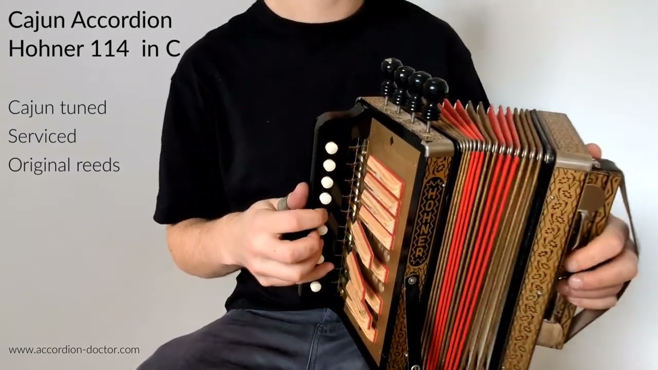For Sale: Cajun Accordion Hohner114 C - YouTube