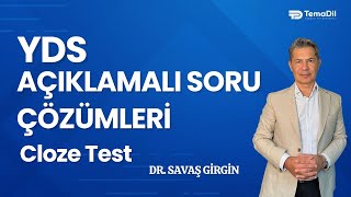 YDS Explanatory Question Solutions | Cloze Test