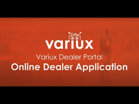 Variux Dealer Portal: Online Dealer Application