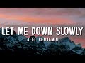 Alec Benjamin - Let Me Down Slowly (Lyrics)