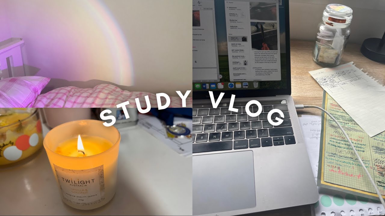 quarantine study vlog 2  5+ hours of productivity 📖🪐 