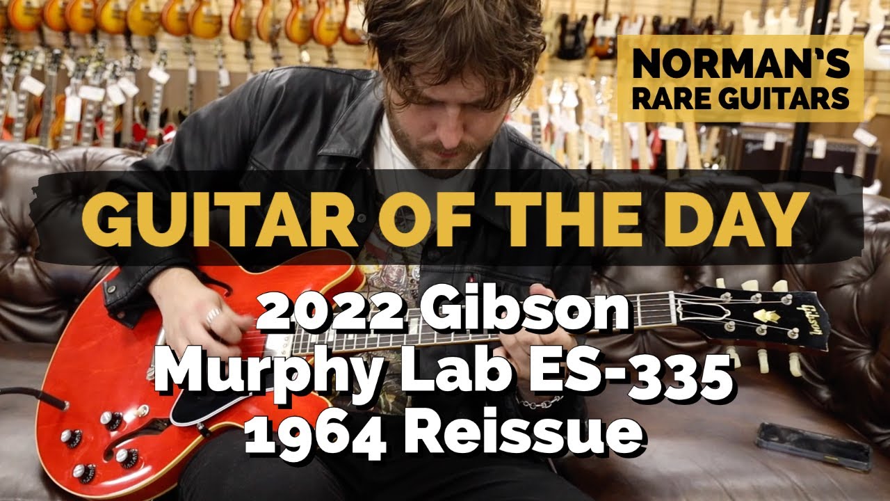 Гитара дня: Gibson Murphy Lab ES-335 1964 года выпуска, переиздание 2022 года, Watermelon | Редки...