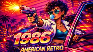 1986 American Retro 🌴 Neon Night Drive | Synthwave &amp; Retro Chill Instrumental