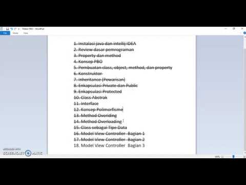 PBO Java 18 Model View Controller Bagian 3 - YouTube