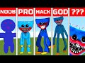 NOOB VS PRO VS HACKER VS GOD VS ??? Minecraft Pixel Art Huggy Wuggy