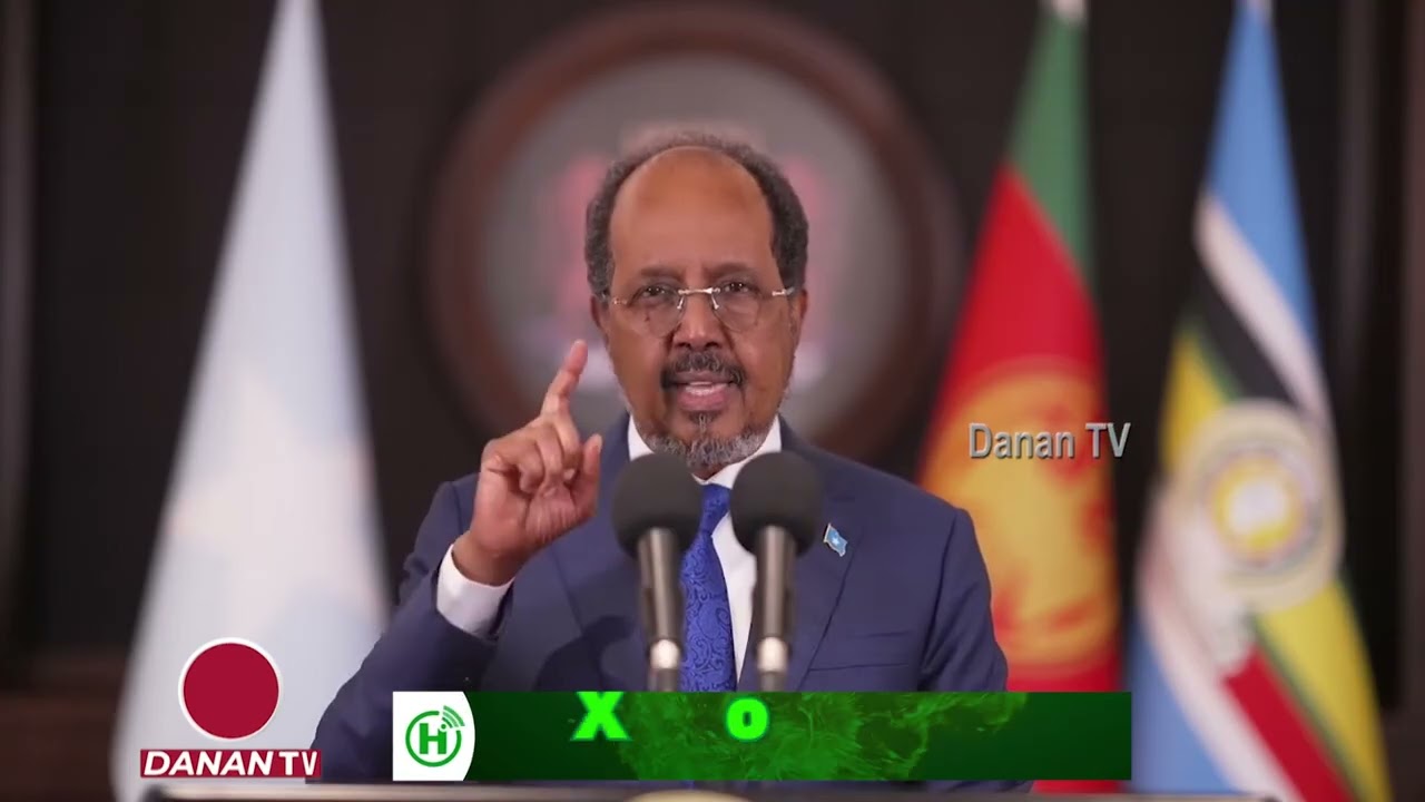DEGDEG: Madaxweyne Xasan sheekh ayaa jeediyay khudbad oo uga hadlaayo ansixinta dastuurka jeediyey.