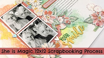 12x12 Scrapbooking Layout: She is Magic