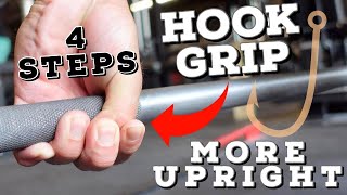 Hook Grip | Fingertip Hook Grip | Deadlift in a More Upright Position