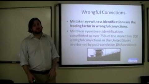Eric Silk Eyewitness Testimony Lecture Part 2