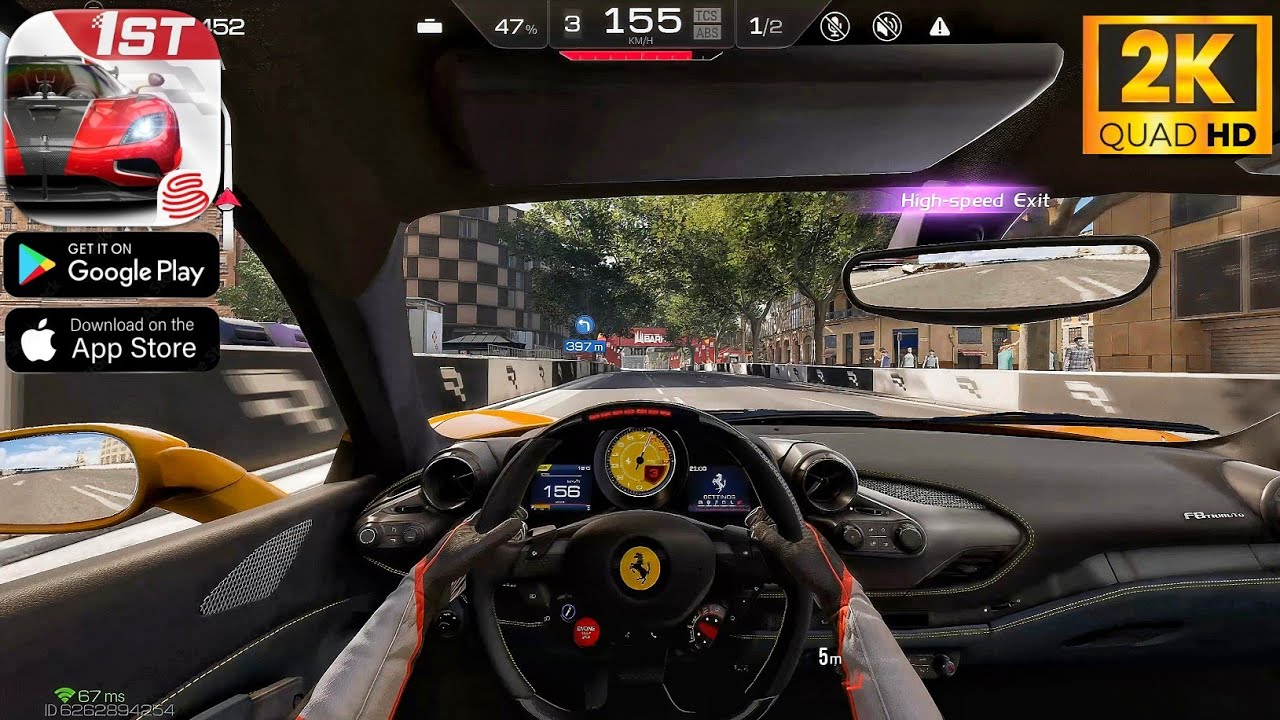 Fast Track Races  | Racing Master | 2k 60 FPS  | MAXED OUT Graphics 