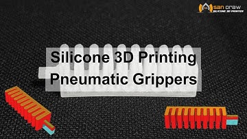 【Silicone 3D Printing】Pneumatic Grippers #silicone #3dprinting #3dprinted #3dprinter